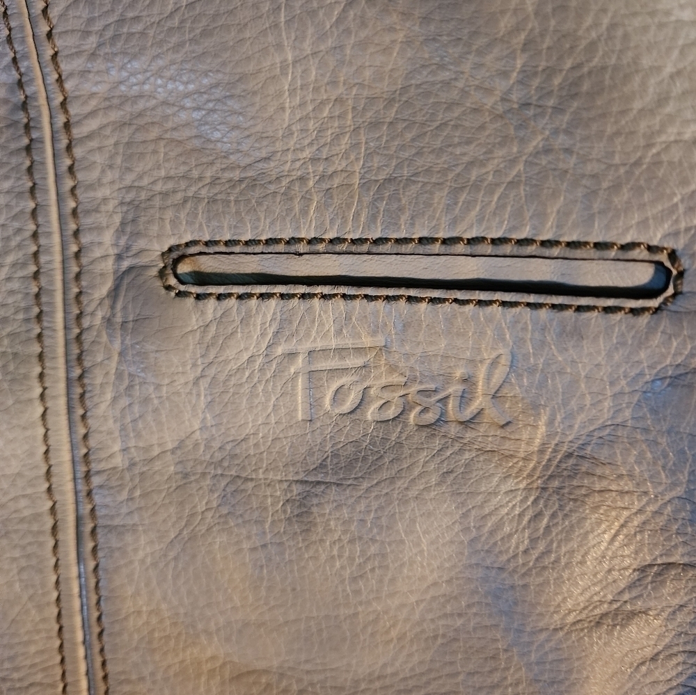 Fossil offwhite leather shoulder bag color off white - Picture 4 of 5